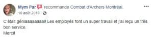 Combat d'Archers Sherbrooke